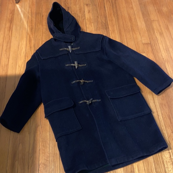 Women's Gloverall Original English Duffle Coat Navy Size Medium - Picture 7 of 15